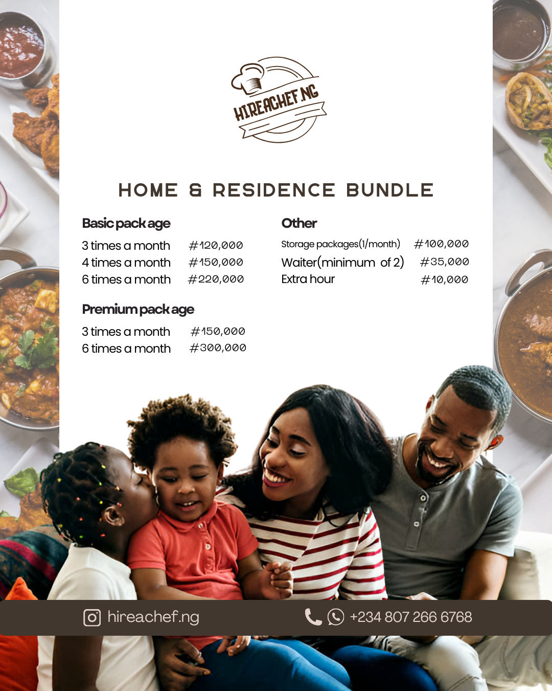 HireAChef.ng brand design